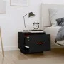 Bedside tables 2 pcs solid black pine wood 40x34x35 cm by vidaXL, Nightstands - Ref: Foro24-818294, Price: 61,52 €, Discount: %