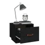 Bedside tables 2 pcs solid black pine wood 40x34x35 cm by vidaXL, Nightstands - Ref: Foro24-818294, Price: 61,52 €, Discount: %