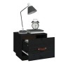 Nachttische 2 Stück aus massivem schwarzem Kiefernholz 40x34x35 cm von vidaXL, Nachttische - Ref: Foro24-818294, Preis: 61,52...