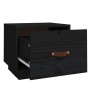 Bedside tables 2 pcs solid black pine wood 40x34x35 cm by vidaXL, Nightstands - Ref: Foro24-818294, Price: 61,52 €, Discount: %