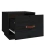 Bedside tables 2 pcs solid black pine wood 40x34x35 cm by vidaXL, Nightstands - Ref: Foro24-818294, Price: 61,52 €, Discount: %