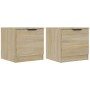 Nachttische 2 Einheiten Sonoma-Eiche Farbe 40x39x40 cm von vidaXL, Nachttische - Ref: Foro24-811203, Preis: 57,20 €, Rabatt: %