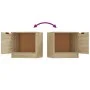 Mesitas de noche 2 unidades color roble Sonoma 40x39x40 cm de vidaXL, Mesitas de noche - Ref: Foro24-811203, Precio: 56,49 €,...