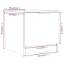 Mesitas de noche 2 unidades color roble Sonoma 40x39x40 cm de vidaXL, Mesitas de noche - Ref: Foro24-811203, Precio: 56,49 €,...