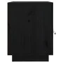 Bedside tables 2 pcs solid black pine wood 40x34x45 cm by vidaXL, Nightstands - Ref: Foro24-818284, Price: 64,25 €, Discount: %