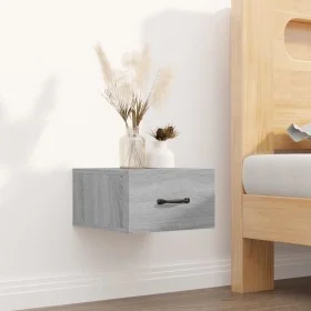 Sonoma gray wall bedside table 35x35x20 cm by vidaXL, Nightstands - Ref: Foro24-817581, Price: 27,54 €, Discount: %