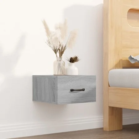 Mesita de noche de pared color gris Sonoma 35x35x20 cm de vidaXL, Mesitas de noche - Ref: Foro24-817581, Precio: 27,70 €, Des...