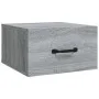Mesita de noche de pared color gris Sonoma 35x35x20 cm de vidaXL, Mesitas de noche - Ref: Foro24-817581, Precio: 27,70 €, Des...