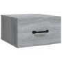 Sonoma gray wall bedside table 35x35x20 cm by vidaXL, Nightstands - Ref: Foro24-817581, Price: 28,07 €, Discount: %