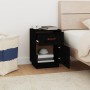 Nachttische 2 Stk. massives Kiefernholz schwarz 40x34x55 cm von vidaXL, Nachttische - Ref: Foro24-818314, Preis: 81,90 €, Rab...