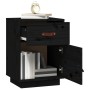 Nachttische 2 Stk. massives Kiefernholz schwarz 40x34x55 cm von vidaXL, Nachttische - Ref: Foro24-818314, Preis: 81,90 €, Rab...