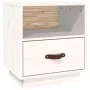 Nachttisch aus massivem weißem Kiefernholz, 40 x 34 x 45 cm von vidaXL, Nachttische - Ref: Foro24-818297, Preis: 56,35 €, Rab...