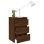 Mesita de noche madera contrachapada roble marrón 40x35x62,5 cm de vidaXL, Mesitas de noche - Ref: Foro24-815175, Precio: 64,...
