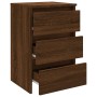 Mesita de noche madera contrachapada roble marrón 40x35x62,5 cm de vidaXL, Mesitas de noche - Ref: Foro24-815175, Precio: 64,...