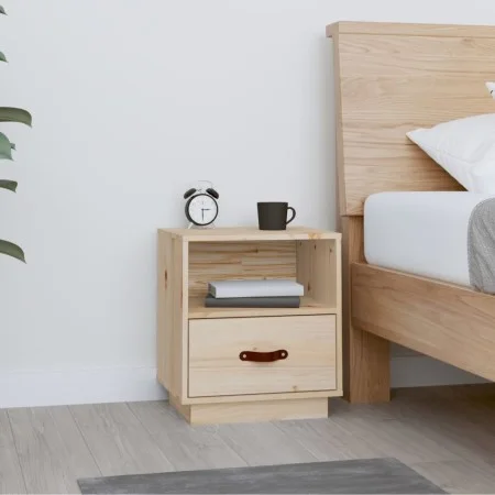 Nachttisch aus massivem Kiefernholz, 40 x 34 x 45 cm von vidaXL, Nachttische - Ref: Foro24-818295, Preis: 47,93 €, Rabatt: %