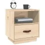 Nachttisch aus massivem Kiefernholz, 40 x 34 x 45 cm von vidaXL, Nachttische - Ref: Foro24-818295, Preis: 47,93 €, Rabatt: %