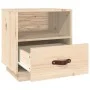 Nachttisch aus massivem Kiefernholz, 40 x 34 x 45 cm von vidaXL, Nachttische - Ref: Foro24-818295, Preis: 47,93 €, Rabatt: %