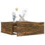 Schwebender Nachttisch aus geräuchertem Eichenholz, 40 x 30 x 15 cm von vidaXL, Nachttische - Ref: Foro24-815282, Preis: 22,4...
