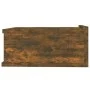 Mesita de noche flotante madera roble ahumado 40x30x15 cm de vidaXL, Mesitas de noche - Ref: Foro24-815282, Precio: 22,19 €, ...