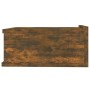 Schwebender Nachttisch aus geräuchertem Eichenholz, 40 x 30 x 15 cm von vidaXL, Nachttische - Ref: Foro24-815282, Preis: 22,4...