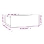 Mesita de noche flotante madera roble ahumado 40x30x15 cm de vidaXL, Mesitas de noche - Ref: Foro24-815282, Precio: 22,43 €, ...