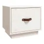 Mesita de noche madera maciza de pino blanco 40x34x35 cm de vidaXL, Mesitas de noche - Ref: Foro24-818287, Precio: 37,72 €, D...