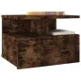 Floating nightstand made of smoked oak wood, measuring 40x31x27 cm. by vidaXL, Nightstands - Ref: Foro24-815312, Price: 25,41...