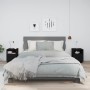 Nachttische 2 Stück aus massivem schwarzem Kiefernholz 40x34x55 cm von vidaXL, Nachttische - Ref: Foro24-818324, Preis: 79,28...