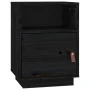 Mesitas de noche 2 uds madera maciza de pino negro 40x34x55 cm de vidaXL, Mesitas de noche - Ref: Foro24-818324, Precio: 78,4...