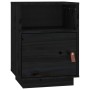 Nachttische 2 Stück aus massivem schwarzem Kiefernholz 40x34x55 cm von vidaXL, Nachttische - Ref: Foro24-818324, Preis: 79,28...