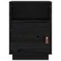 Mesitas de noche 2 uds madera maciza de pino negro 40x34x55 cm de vidaXL, Mesitas de noche - Ref: Foro24-818324, Precio: 78,4...