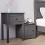 Solid pine wood bedside table in gray, 79.5x38x65.5 cm by vidaXL, Nightstands - Ref: Foro24-814543, Price: 65,34 €, Discount: %