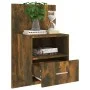 Mesita de noche de pared roble ahumado de vidaXL, Mesitas de noche - Ref: Foro24-816964, Precio: 33,50 €, Descuento: %