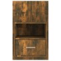 Mesita de noche de pared roble ahumado de vidaXL, Mesitas de noche - Ref: Foro24-816964, Precio: 33,72 €