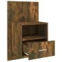 Mesita de noche de pared roble ahumado de vidaXL, Mesitas de noche - Ref: Foro24-816964, Precio: 33,50 €, Descuento: %