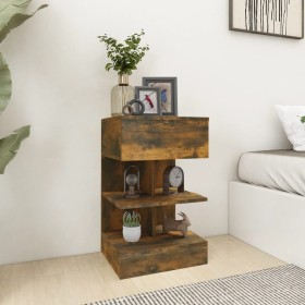 Nachttisch aus geräuchertem Eichensperrholz 40x35x65 cm von vidaXL, Nachttische - Ref: Foro24-816041, Preis: 48,07 €, Rabatt: %