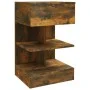 Bedside table made of smoked oak plywood, measuring 40x35x65 cm. by vidaXL, Nightstands - Ref: Foro24-816041, Price: 47,41 €,...