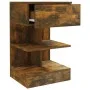 Bedside table made of smoked oak plywood, measuring 40x35x65 cm. by vidaXL, Nightstands - Ref: Foro24-816041, Price: 47,41 €,...