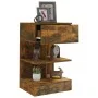 Bedside table made of smoked oak plywood, measuring 40x35x65 cm. by vidaXL, Nightstands - Ref: Foro24-816041, Price: 47,41 €,...