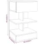 Bedside table made of smoked oak plywood, measuring 40x35x65 cm. by vidaXL, Nightstands - Ref: Foro24-816041, Price: 47,41 €,...