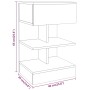 Nachttisch aus geräuchertem Eichensperrholz 40x35x65 cm von vidaXL, Nachttische - Ref: Foro24-816041, Preis: 48,07 €, Rabatt: %