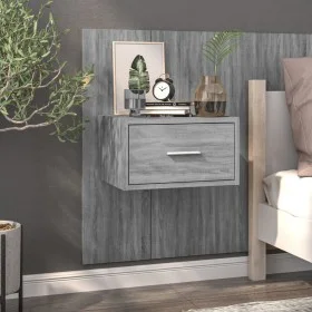 Sonoma Gray Wall Nightstand by vidaXL, Nightstands - Ref: Foro24-816954, Price: 39,14 €, Discount: %