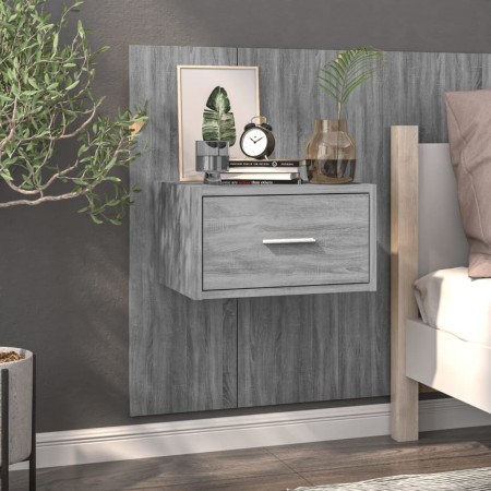 Mesita de noche de pared gris Sonoma de vidaXL, Mesitas de noche - Ref: Foro24-816954, Precio: 39,55 €, Descuento: %