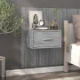 Mesita de noche de pared gris Sonoma de vidaXL, Mesitas de noche - Ref: Foro24-816954, Precio: 39,12 €, Descuento: %