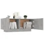 Bedside table made of gray concrete engineered wood, 100x35x40 cm. by vidaXL, Nightstands - Ref: Foro24-3082769, Price: 53,68...