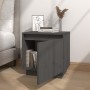 Nachttische 2 Stk. massives Kiefernholz grau 40x30x40 cm von vidaXL, Nachttische - Ref: Foro24-813310, Preis: 55,28 €, Rabatt: %
