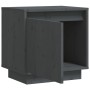 Bedside tables 2 units solid pine wood gray 40x30x40 cm by vidaXL, Nightstands - Ref: Foro24-813310, Price: 55,28 €, Discount: %