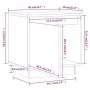 Bedside tables 2 units solid pine wood gray 40x30x40 cm by vidaXL, Nightstands - Ref: Foro24-813310, Price: 54,63 €, Discount: %
