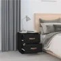 Nachttische 2 Stück aus massivem schwarzem Kiefernholz 40x34x45 cm von vidaXL, Nachttische - Ref: Foro24-818334, Preis: 82,03...