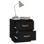 Nachttische 2 Stück aus massivem schwarzem Kiefernholz 40x34x45 cm von vidaXL, Nachttische - Ref: Foro24-818334, Preis: 82,03...